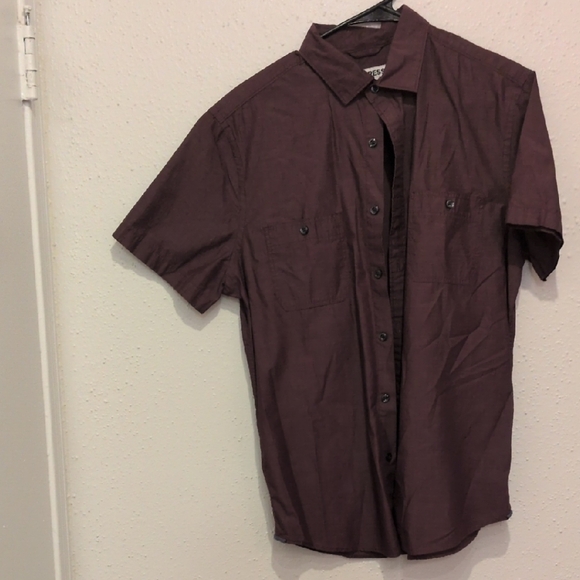 Express Other - Express Men's Button Down Shirt - Rich Plum